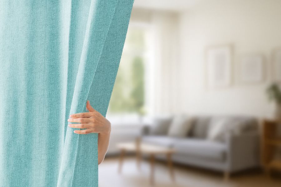 linen curtains for living room