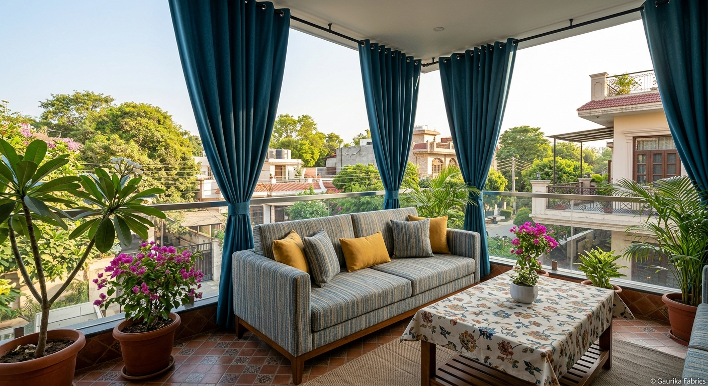 Outdoor Canvas Fabric in India – Complete Guide for Furniture, Covers & Curtains