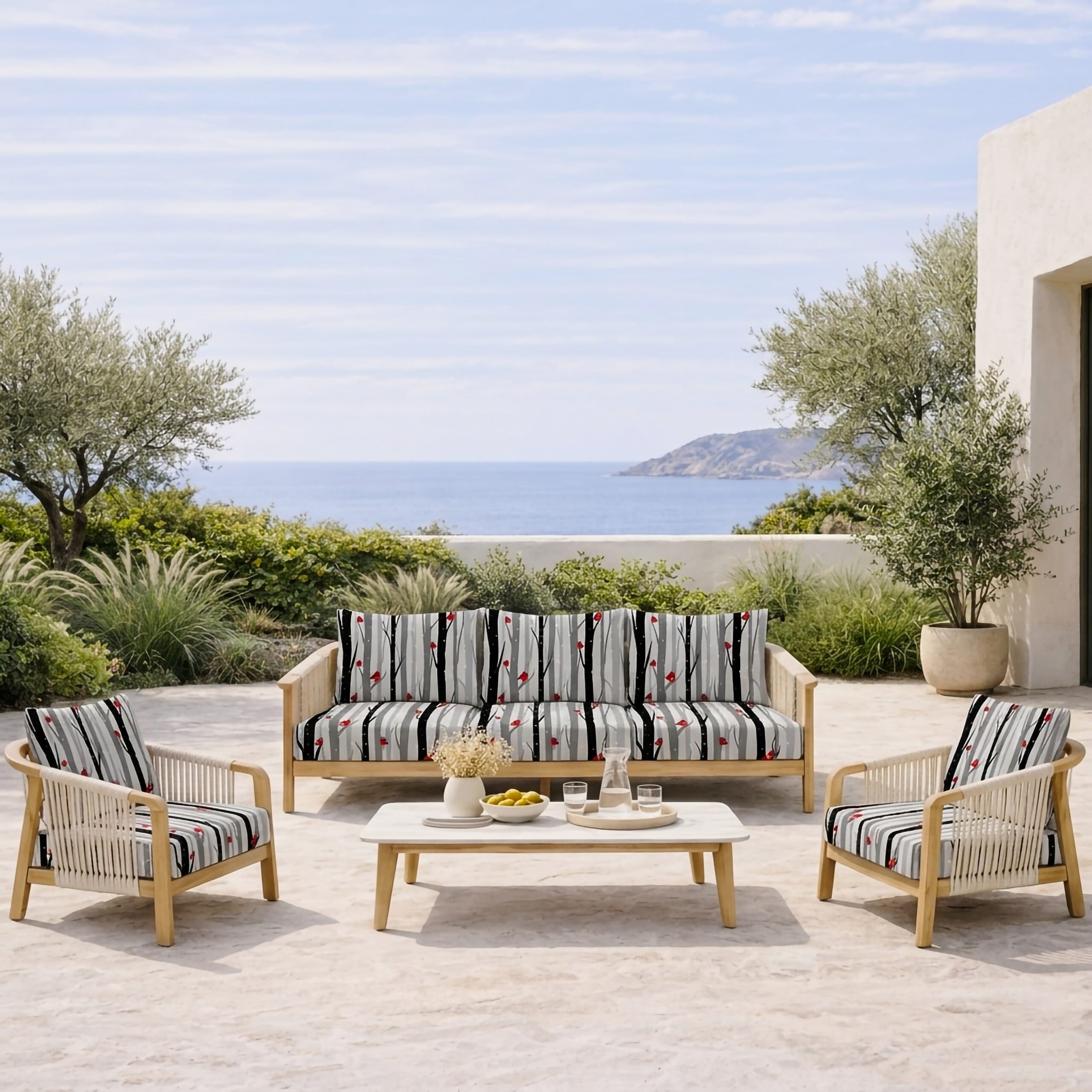 Outdoor waterproof fabric for furniture and cushions in India