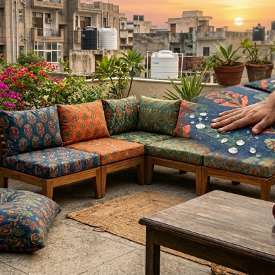 Outdoor waterproof fabric for furniture and cushions in India