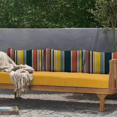 Outdoor designer fabric for stylish, durable, and weather-resistant furniture