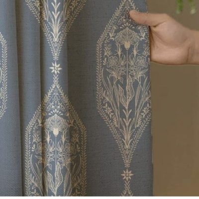 Buy curtain fabric online from Gaurika Fabrics for modern Indian living rooms